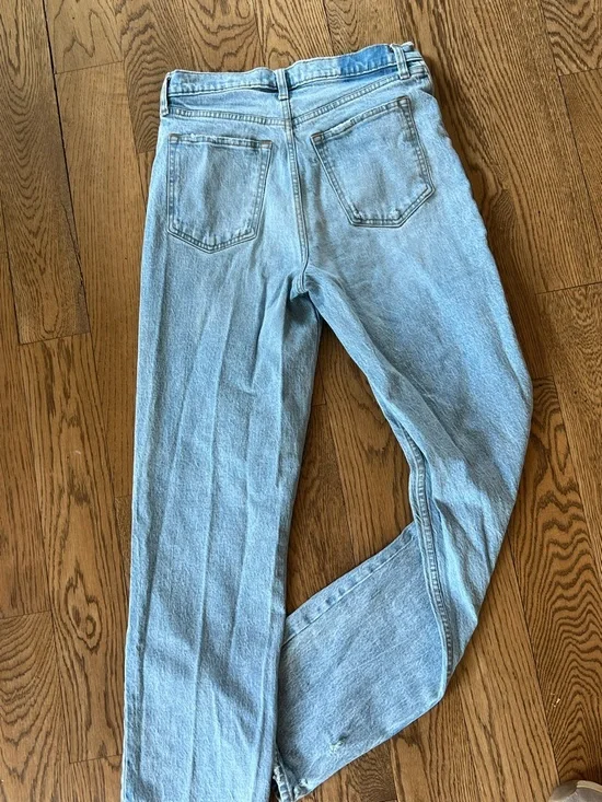 Abercrombie & Fitch Light Wash High-Rise Straight Jeans - Picture 4 of 4